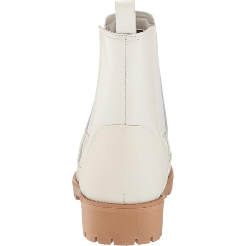 🆕 REBECCA ALLEN All Weather Chelsea Boot 8 Off-White - Picture 5 of 15
